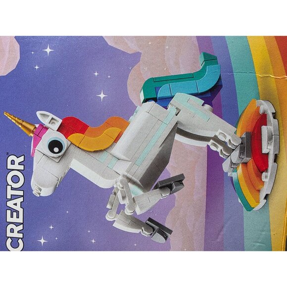 Lego Creator 3-in-1 Magical Unicorn Set #31140  145 Pieces  Age 7+ - Picture 8 of 10